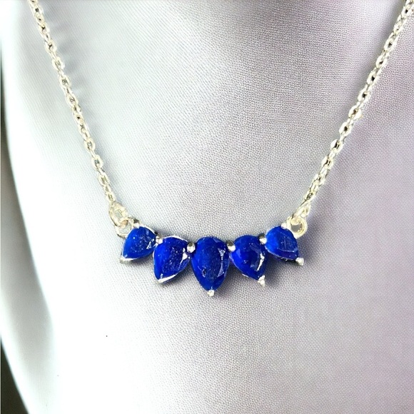 Sodalite Sterling Silver Necklace - Picture 2 of 2